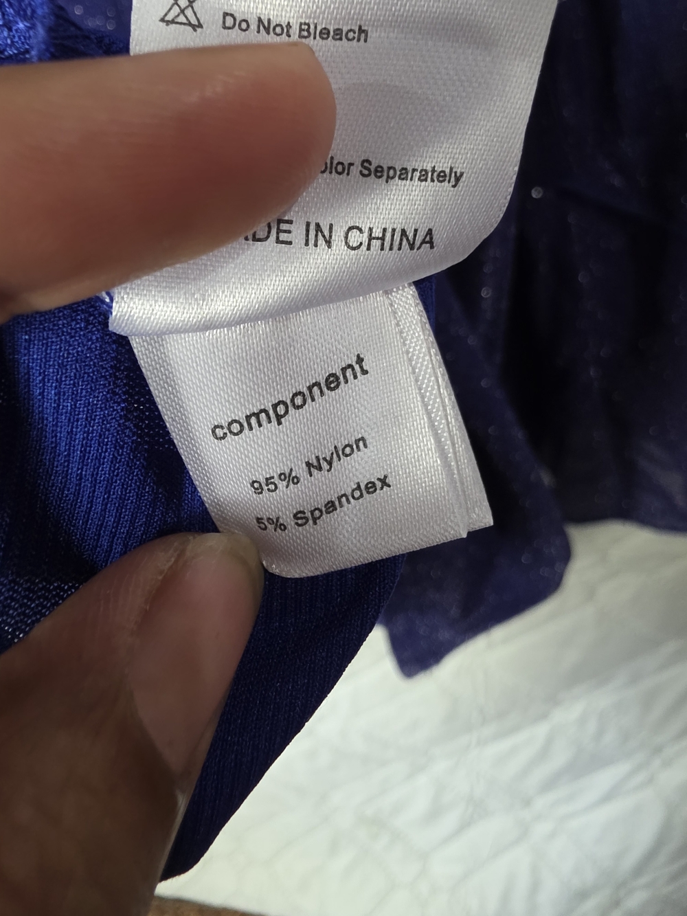Bebonnie Women's Sparkle Chiffon Layered Sleeve Top Blue Camisole Blouse Sz 3X - Picture 3 of 11